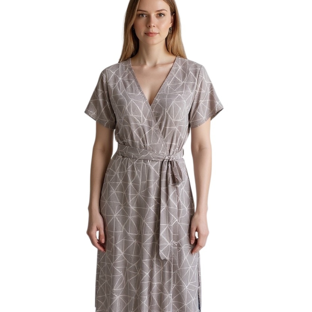 Lost + Wander Alma Midi Dress Elastic Waist Small